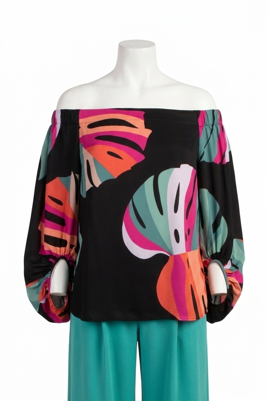 NEW TRINA TURK windward top in multi